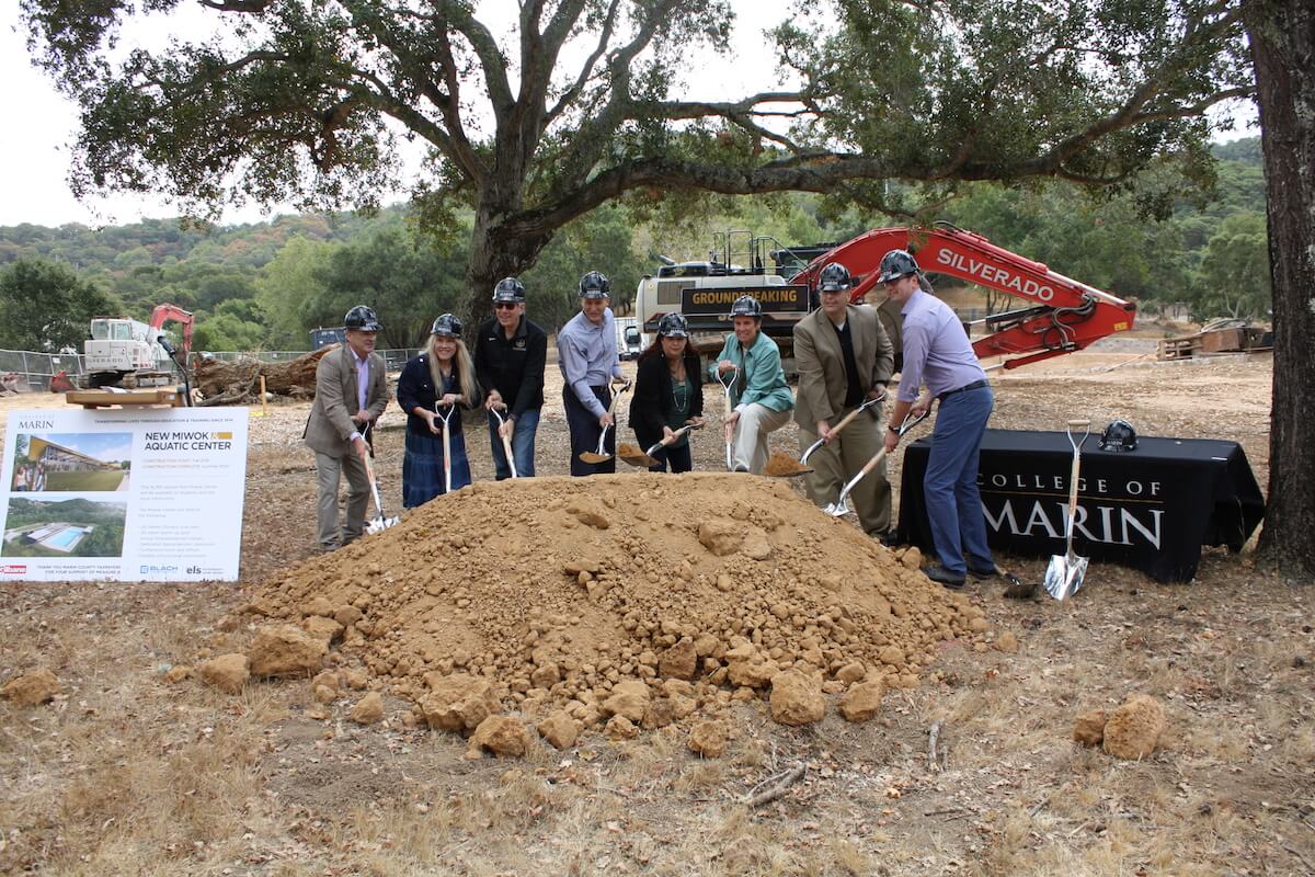Blach Construction groundbreaking with College of Marin on Indian Valley Campus