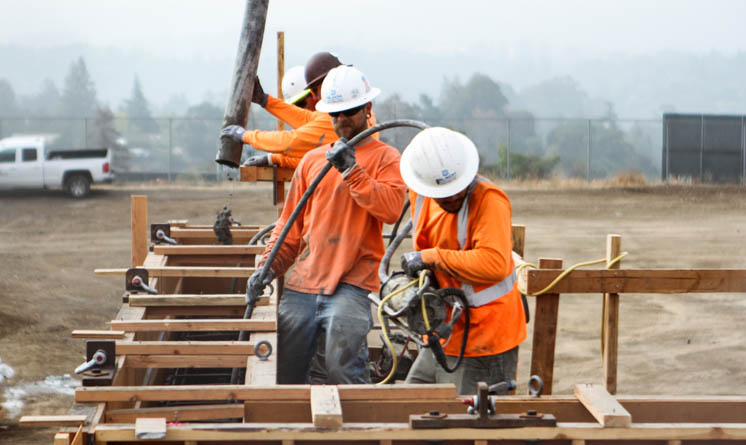 carpenter work on field